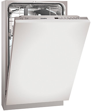 AEG F78400Vi0P Integrated Slimline Dishwasher, White