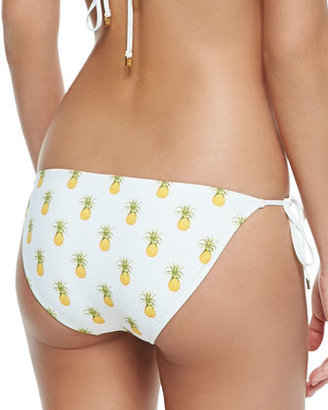 Tory Burch Mira Pineapple-Print Surf Shirt, Bikini Top & Tie Bottom