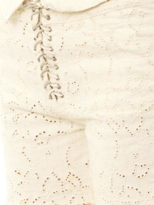 Isabel Marant Izard embroidered-cotton shorts