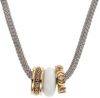 Skagen Classic gold tone pendant necklace
