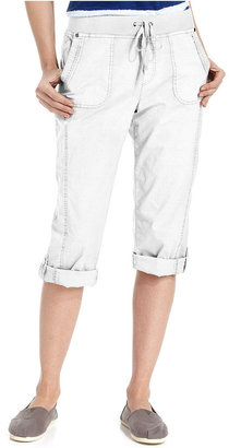 Style&Co. Sport Pull-On Roll-Tab Capri Pants