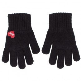 Diesel Pink Heart Knit Gloves