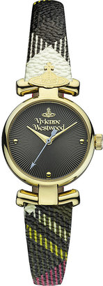 Vivienne Westwood Tartan Strap Round Watch - for Women