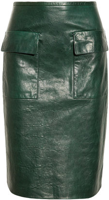 3.1 Phillip Lim Textured-leather skirt