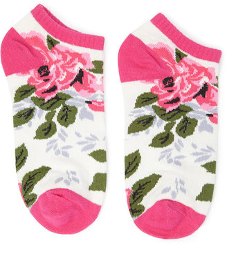 Forever 21 Floral Ankle Socks