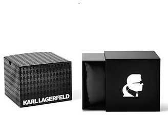 Karl Lagerfeld Paris '7' Faceted Bezel Bracelet Watch, 44mm (Nordstrom Online Exclusive)