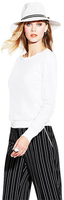 Vince Camuto Mesh Overlay Sweater