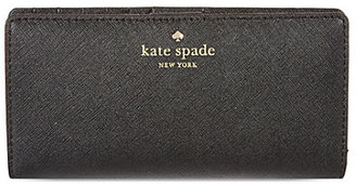 Kate Spade Stacy continental leather wallet Black