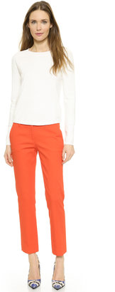 True Royal Cropped Flare Pants