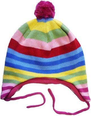 House of Fraser Toby Tiger Girl`s knitted bold stripe hat