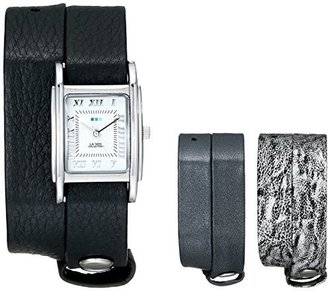 La Mer Women's LMGB1002 Gift Box Collection Gunmetal,Black,Silver Tie Dye Watch