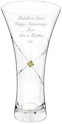 Swarovski Personalised Infinity Diamante Vase with Elements