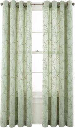 Martha Stewart MarthaWindowTM Meridian Leaf Grommet-Top Curtain Panel