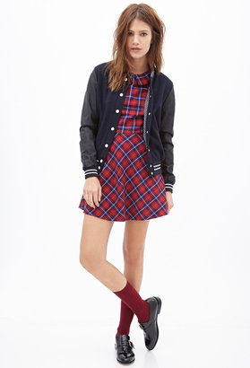 Forever 21 Plaid Fit & Flare Dress