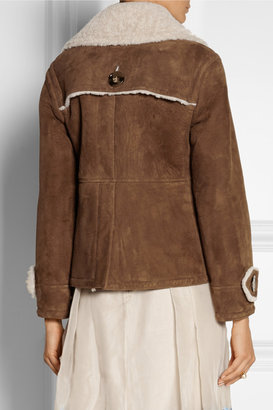 Burberry Suede and shearling coat