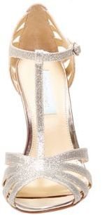 Betsey Johnson Tee Glitter Open-Toe T-Strap Sandals