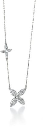 Fiorelli Silver Asymetrical pave necklace