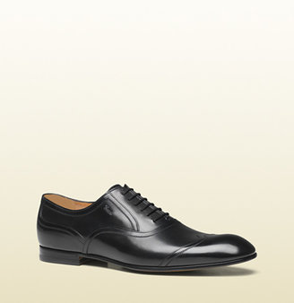 Gucci Leather Lace-Up Shoe
