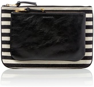 Sonia Rykiel Dauphine multi-coloured stripe clutch bag