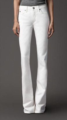 Burberry Harwood White Flared Jeans