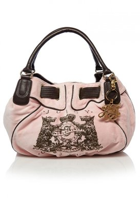 Juicy Couture Free Style Scottie Bling Crest Velour Bag