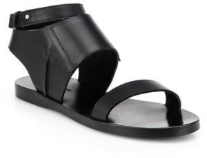 CNC Costume National Leather Ankle-Strap Sandals