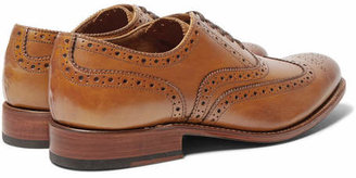 Grenson Dylan Leather Wingtip Brogues - Brown