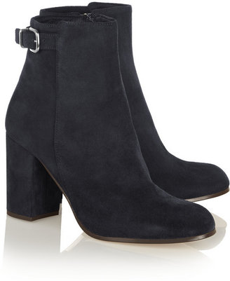 J.Crew Barrett buckled suede ankle boots