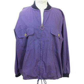 Yves Saint Laurent 2263 YVES SAINT LAURENT Purple Cotton Biker jacket