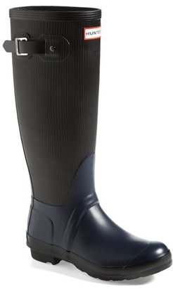 Hunter 'Original - Ribbed' Waterproof Rubber Boot (Women)