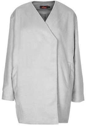 Topshop Womens **River Coat by Motel - Grey