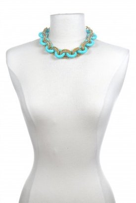 Kenneth Jay Lane Turquoise Link Necklace