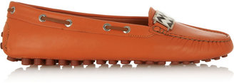 Missoni Embellished leather moccasins