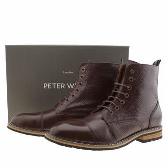 Peter Werth mens dark brown turnmill boots