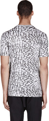 Lanvin Grey Sketch Dot Print T-Shirt