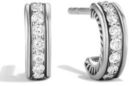 David Yurman Cable Classics Mini Hoop Earrings with Diamonds