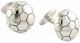 David Donahue 'Soccer' Sterling Silver Cuff Links