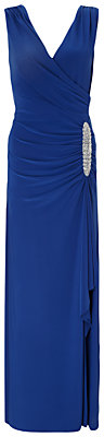 Ariella Celina Wrap Long Dress, Blue