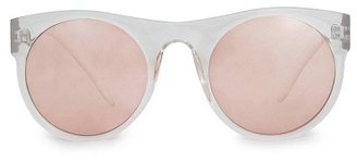 MANGO Transparent rounded sunglasses