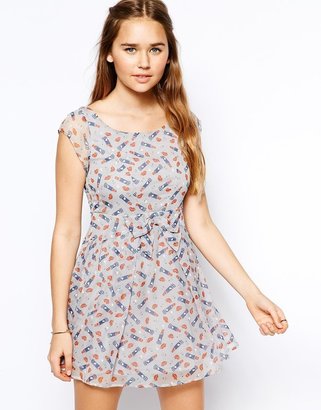 Traffic People Give Me a Kiss Skater Dress