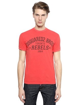 DSquared 1090 Dsquared2 - Fade Printed Slim Fit Cotton T-Shirt