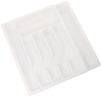 Camilla And Marc Kesper 30086 Pull-Out Cutlery Tray Plastic Dimensions 29 to 50 cm x 38 x 6.5 cm White