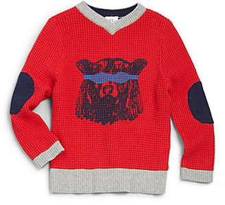 Infant's Bear Waffle-Knit Sweater