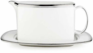Kate Spade Library Lane Platinum Gravy Boat with Stand