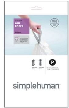 Simplehuman Pack of 20 white 50-60 litre bin liners
