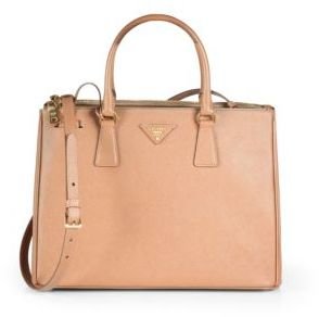 Prada Saffiano Medium Double Zip Top-Handle Bag