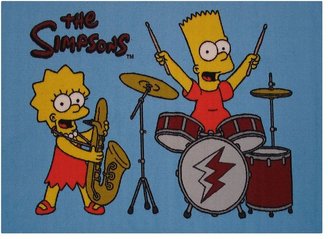 The Simpsons Fun rugs rock stars rug - 3'3'' x 4'10''