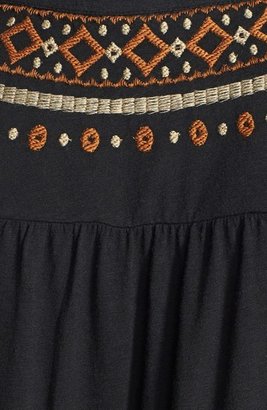 Lucky Brand 'Dashiki' Embroidered Tunic Top