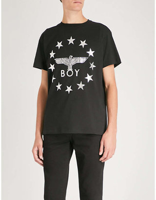 Boy London Star-detailed logo T-shirt
