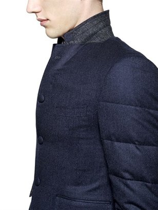 Thom Browne Down Sleeves Wool Flannel Jacket